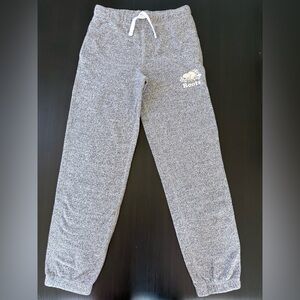 Roots Kids Joggers Size 12 Grey Sweatpants/ Joggers Logo Back Cozy